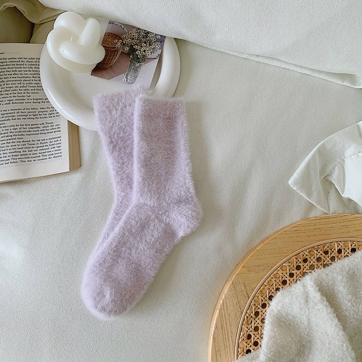 NEW AUTUMN AND WINTER CANDY COLOR THICK SOCKS_CWMS0869