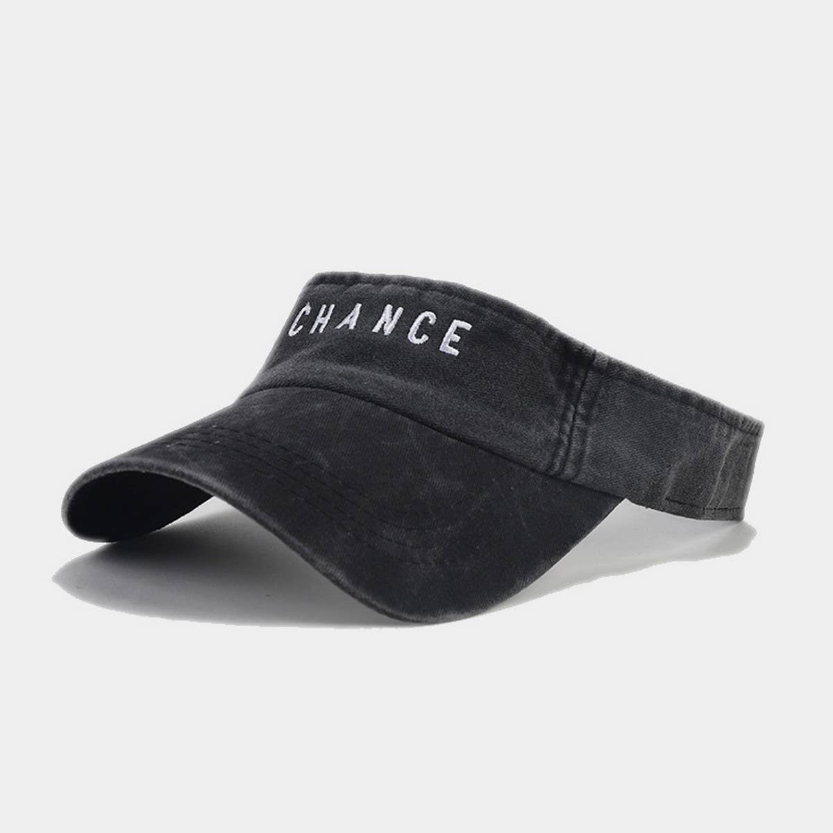 EMBROIDERED LETTER VISOR HAT SUMMER SUNSHADE CAP_CWAH3304