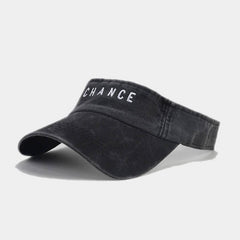 EMBROIDERED LETTER VISOR HAT SUMMER SUNSHADE CAP_CWAH3304