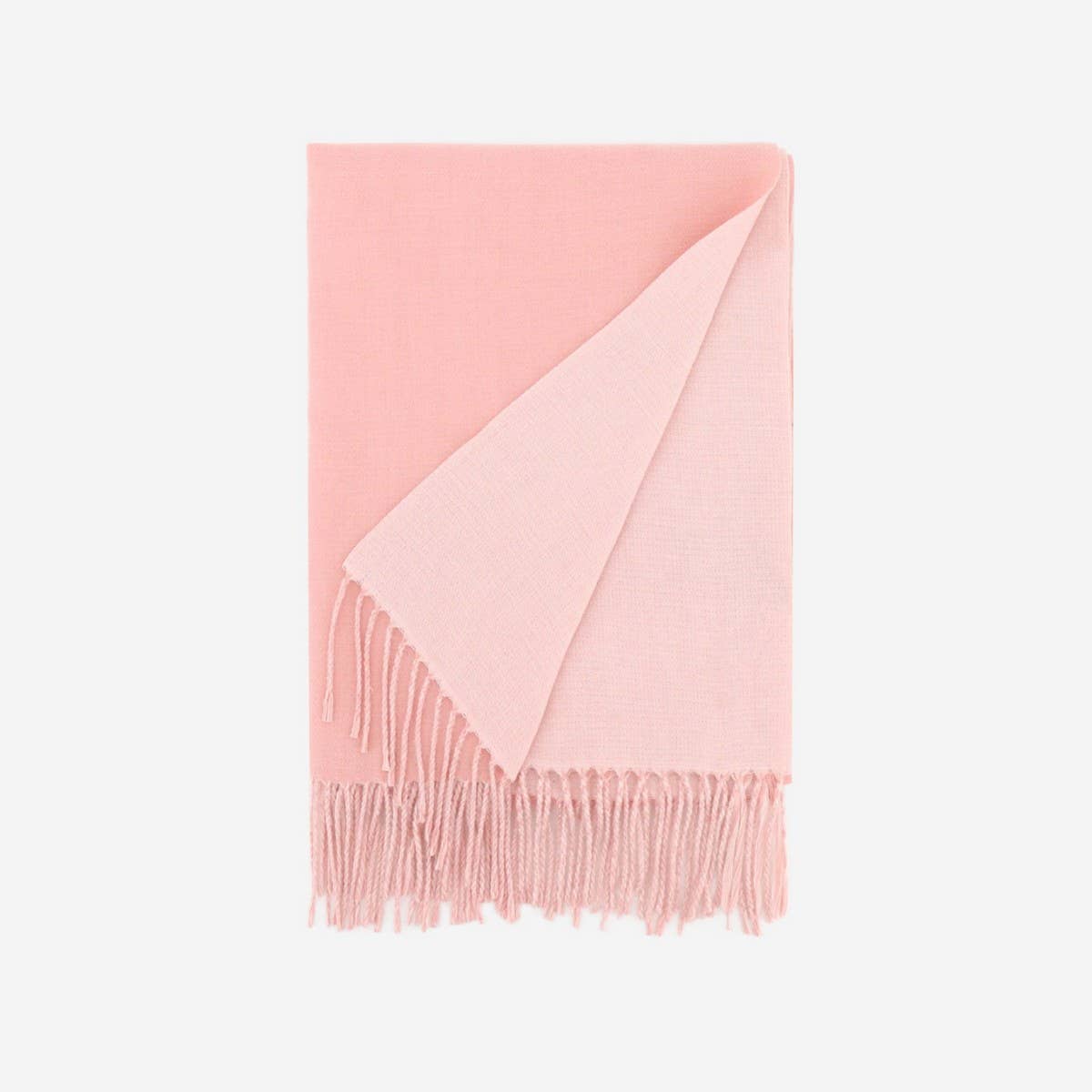 Two-Tone Faux Cashmere Scarf Stylish Warm Fall_Cwasc1103