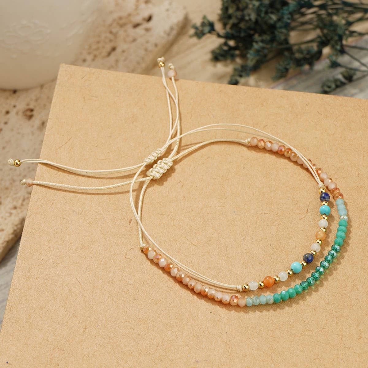 BOHEMIAN CRYSTAL ADJUSTABLE BRACELET_CWMM3880