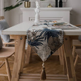NORDIC JACQUARD TASSEL SIDEBOARD TABLECLOTH_CWMM1013