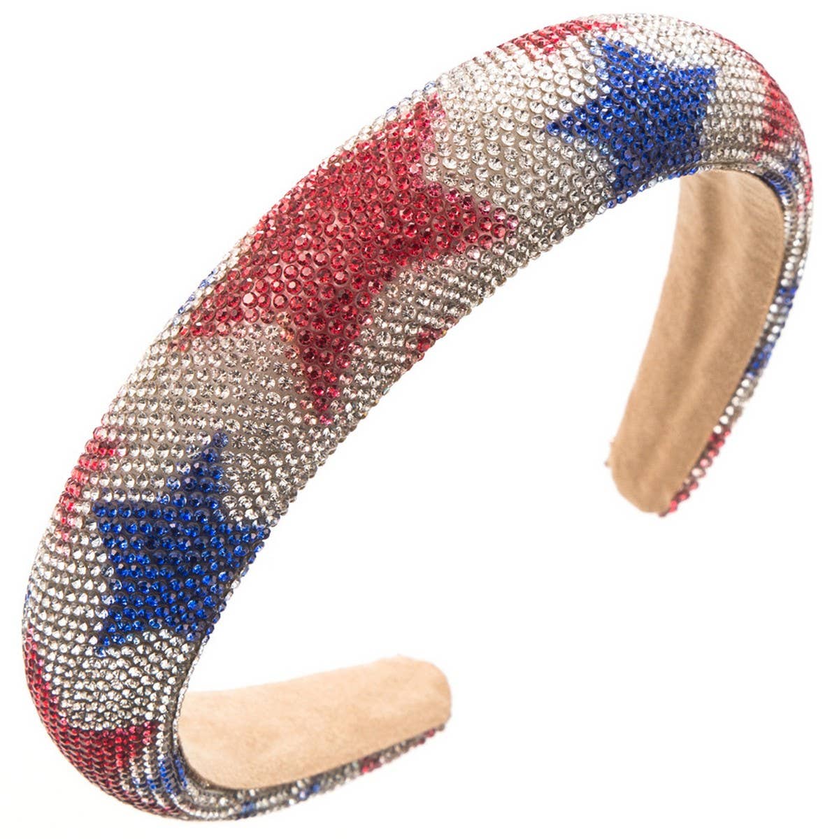 NEW AMERICAN FLAG FULL DIAMOND HEADBAND_CWAHA1260