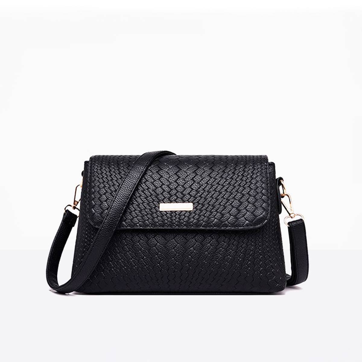 PLAID SQUARE ONE SHOULDER BAG_CUAB0076