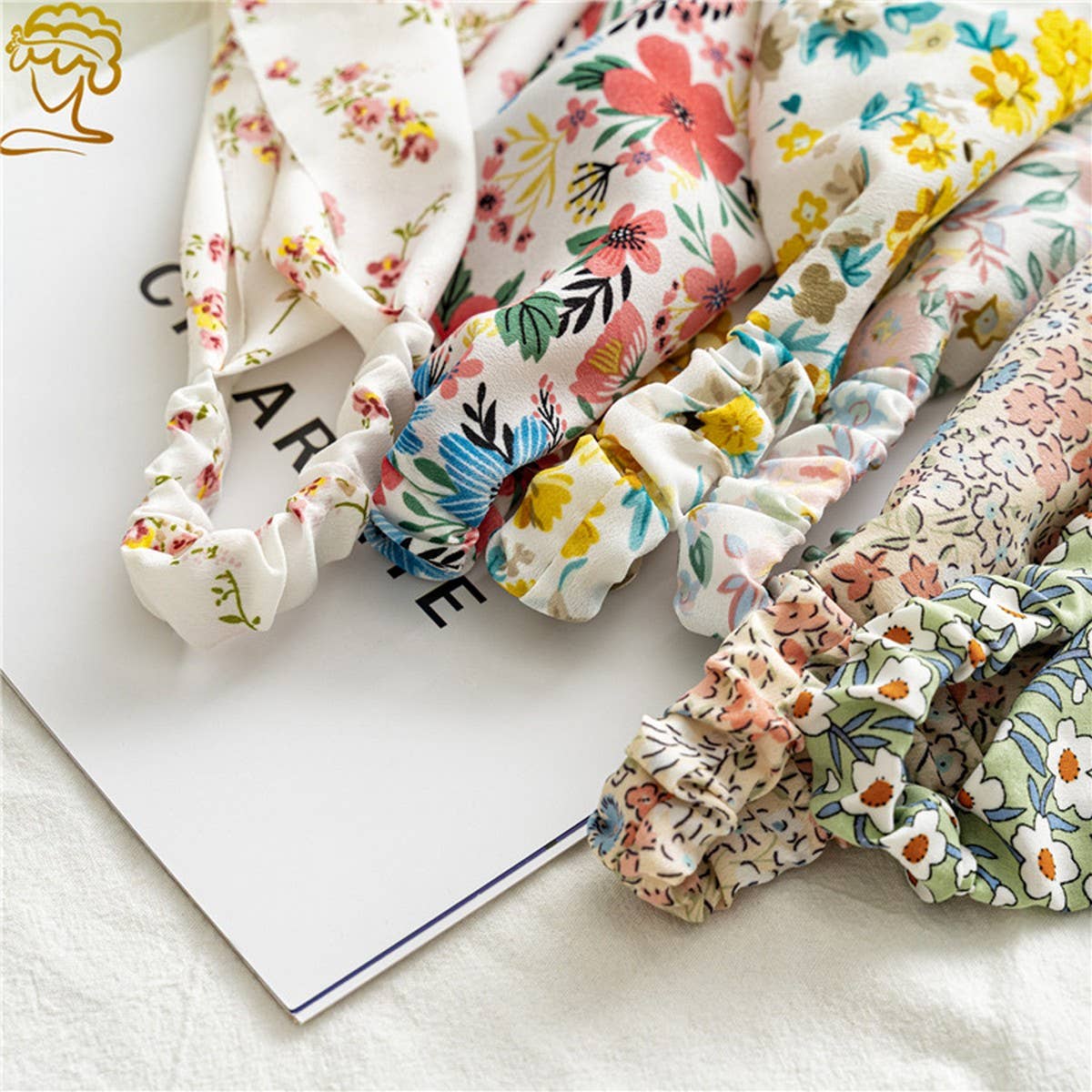 FLORAL PASTORAL STYLE HEADSCARF HAIR ACCESSORIES_CWAHA4153