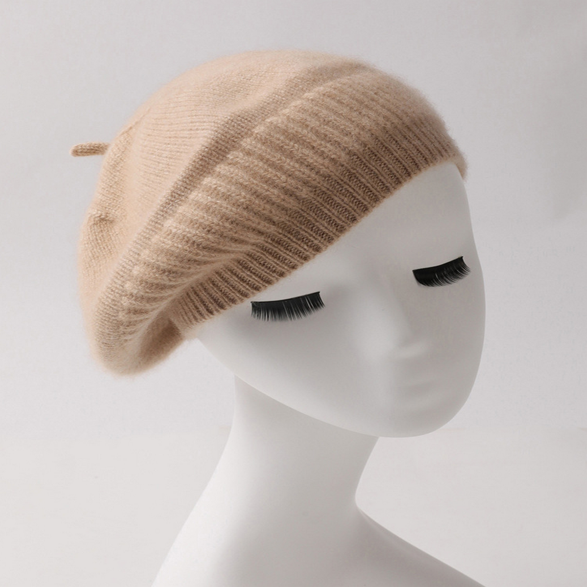 Winter Knit Beret Outdoor Cashmere Hat_Cwah3997