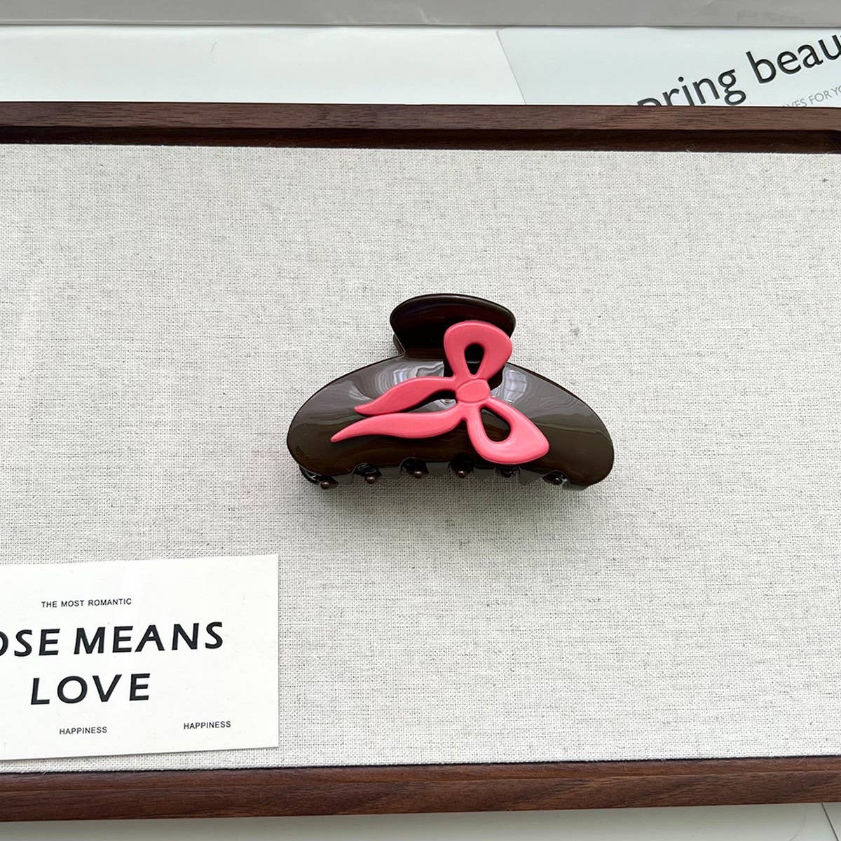 COLORFUL BOW ACETATE CLAW CLIP Y2K HAIR ACCESSORY_CWAHA5817