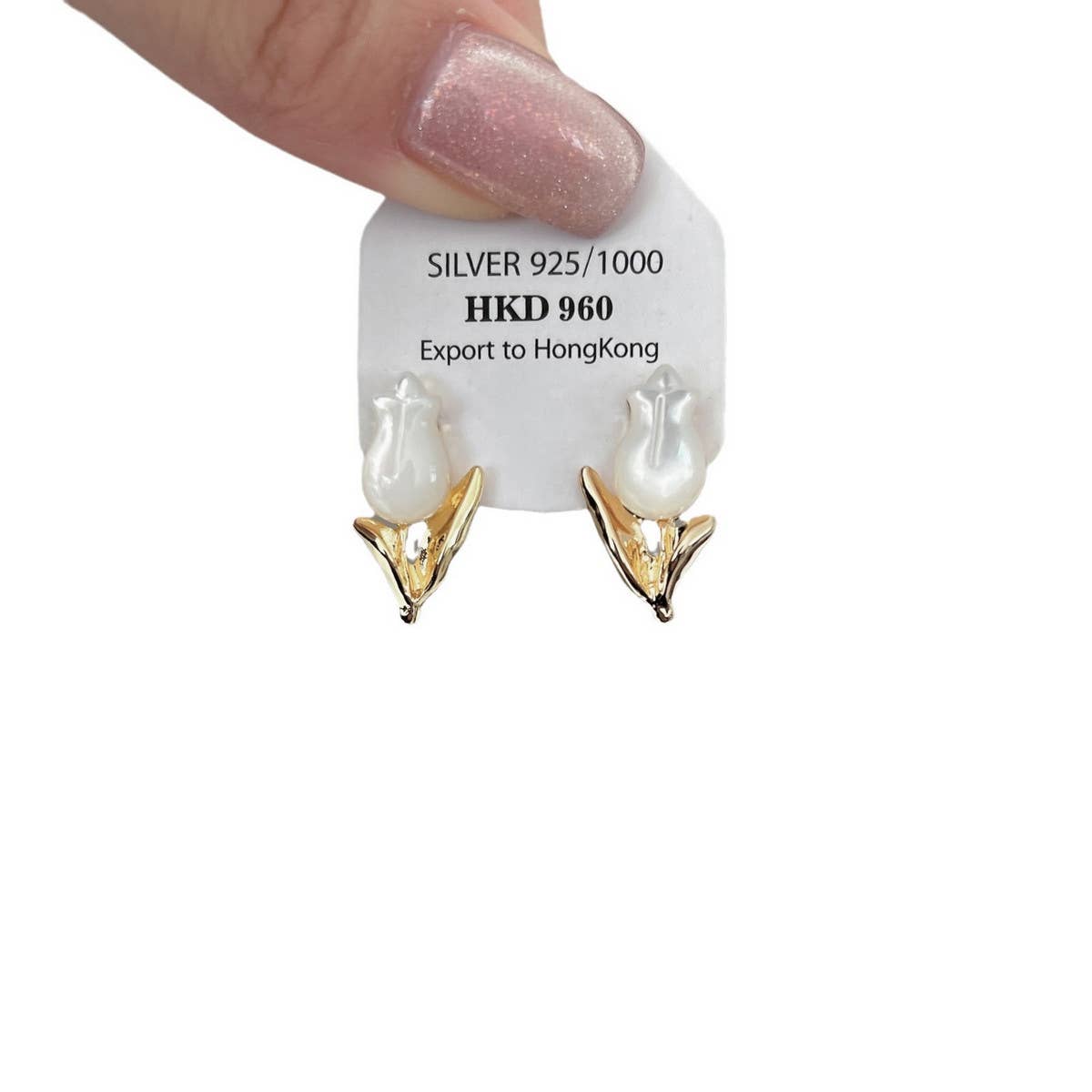 LIGHTWEIGHT LUXURIOUS SHELL TULIP EARRINGS_CWAJE1293