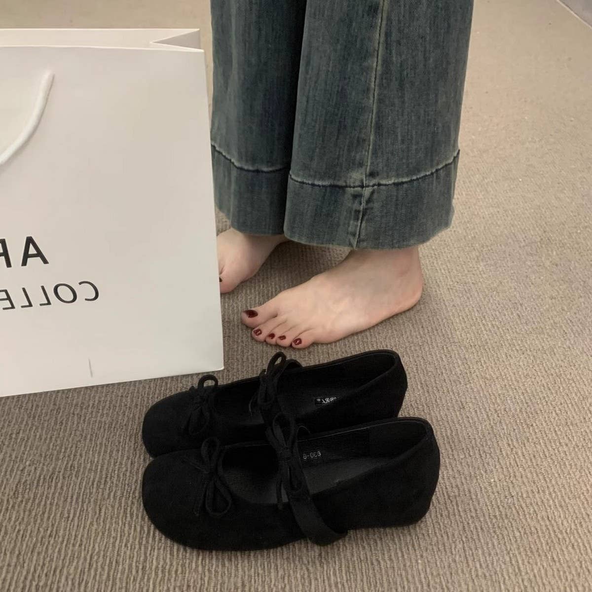 SILVER BOW WEDGE MARY JANES FAIRY WEDDING SHOES_CWSHF0120