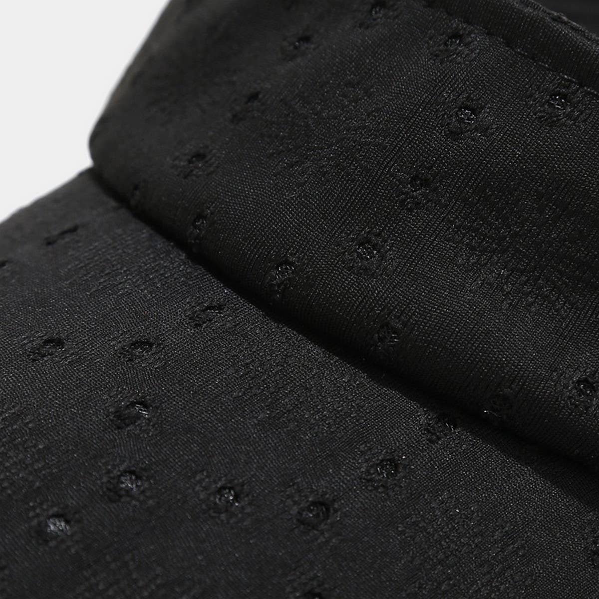 HOLLOW DOT DESIGN VISOR CAP BREATHABLE SUN HAT_CWAH3313