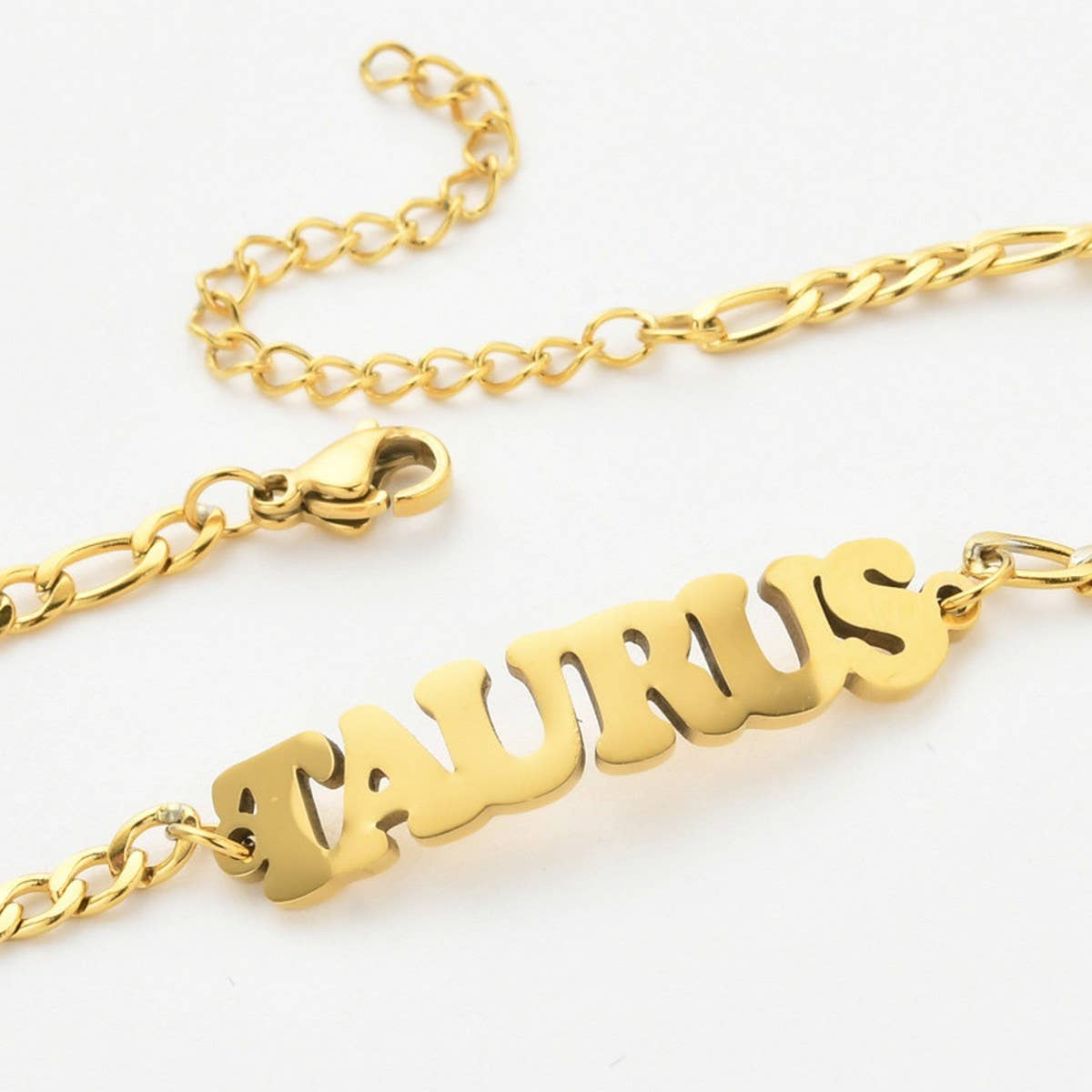 NEW STAINLESS STEEL ZODIAC PENDANT BRACELET_CWMM2716