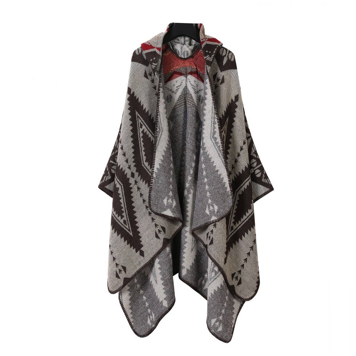 HOODED CAPE SCARF WEAR ETHNIC STYLE SHAWL_CWASC2266