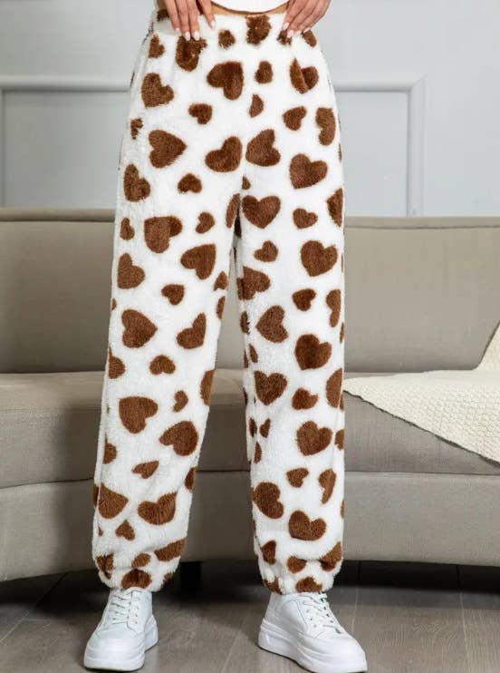 Thick Flannel Baggy Coral Fleece Pajama Pants