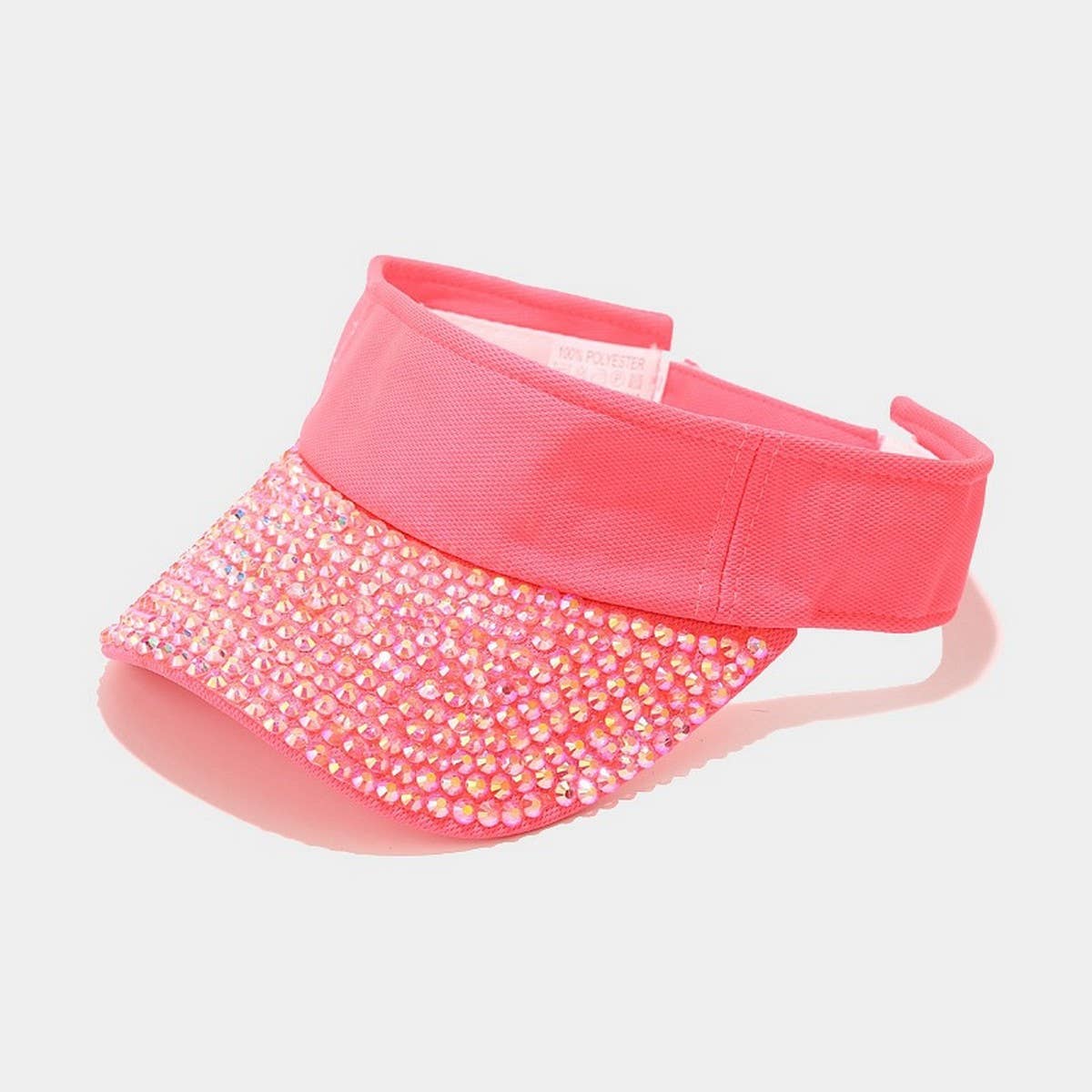 RHINESTONE VISOR HAT TRENDY SUNSHADE BASEBALL CAP_CWAH3291
