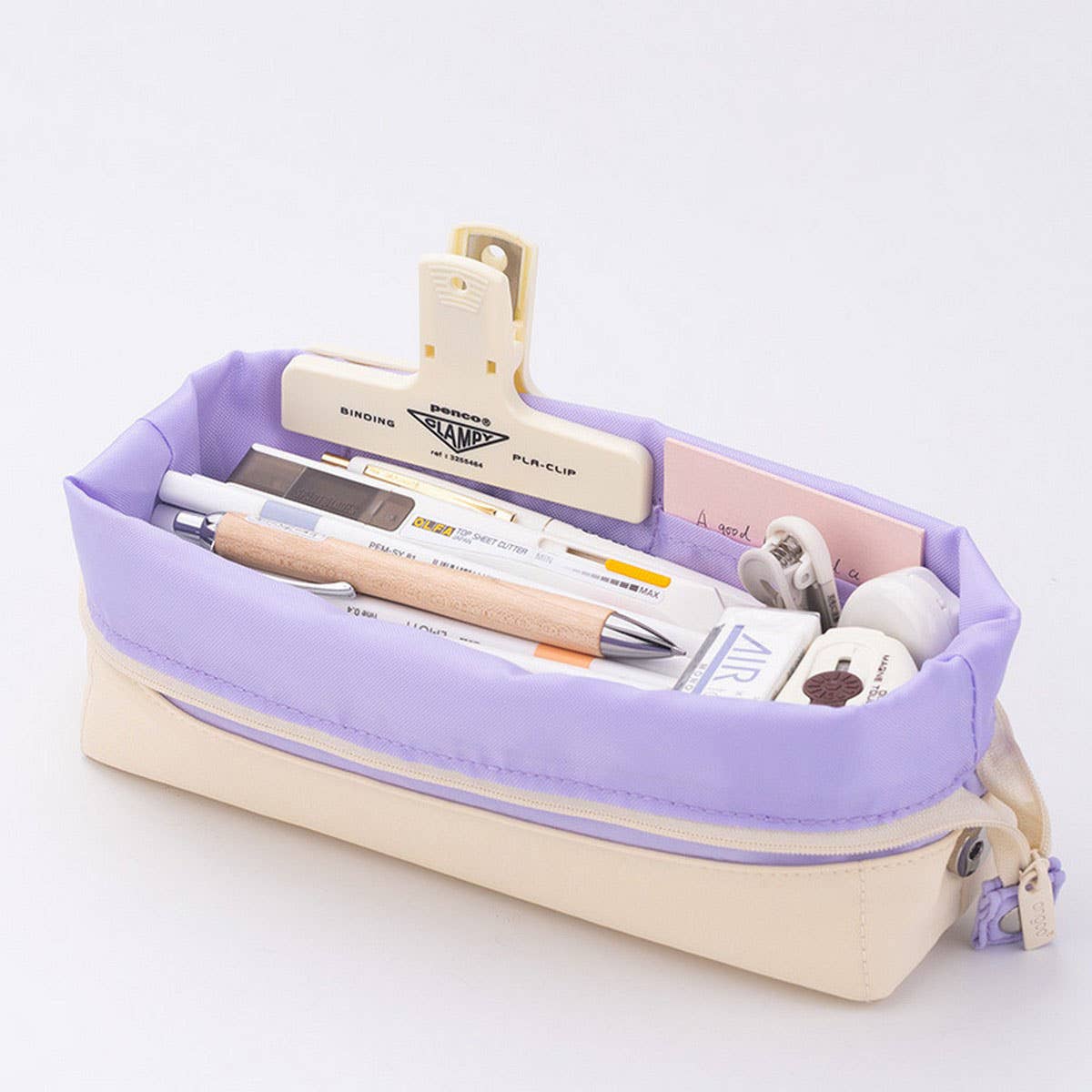 COLORBLOCK LARGE CAPACITY FOLDABLE PENCIL CASE_CWMM1980