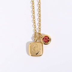 NEW RETRO 12 ZODIAC SIGN PENDANT NECKLACE_CWMM3753