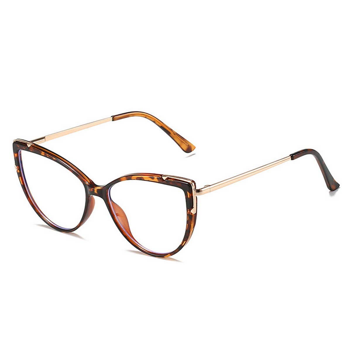 CAT EYE TR FRAME TEMPLES BLUE LIGHT FLAT GLASSES_CWASG0275