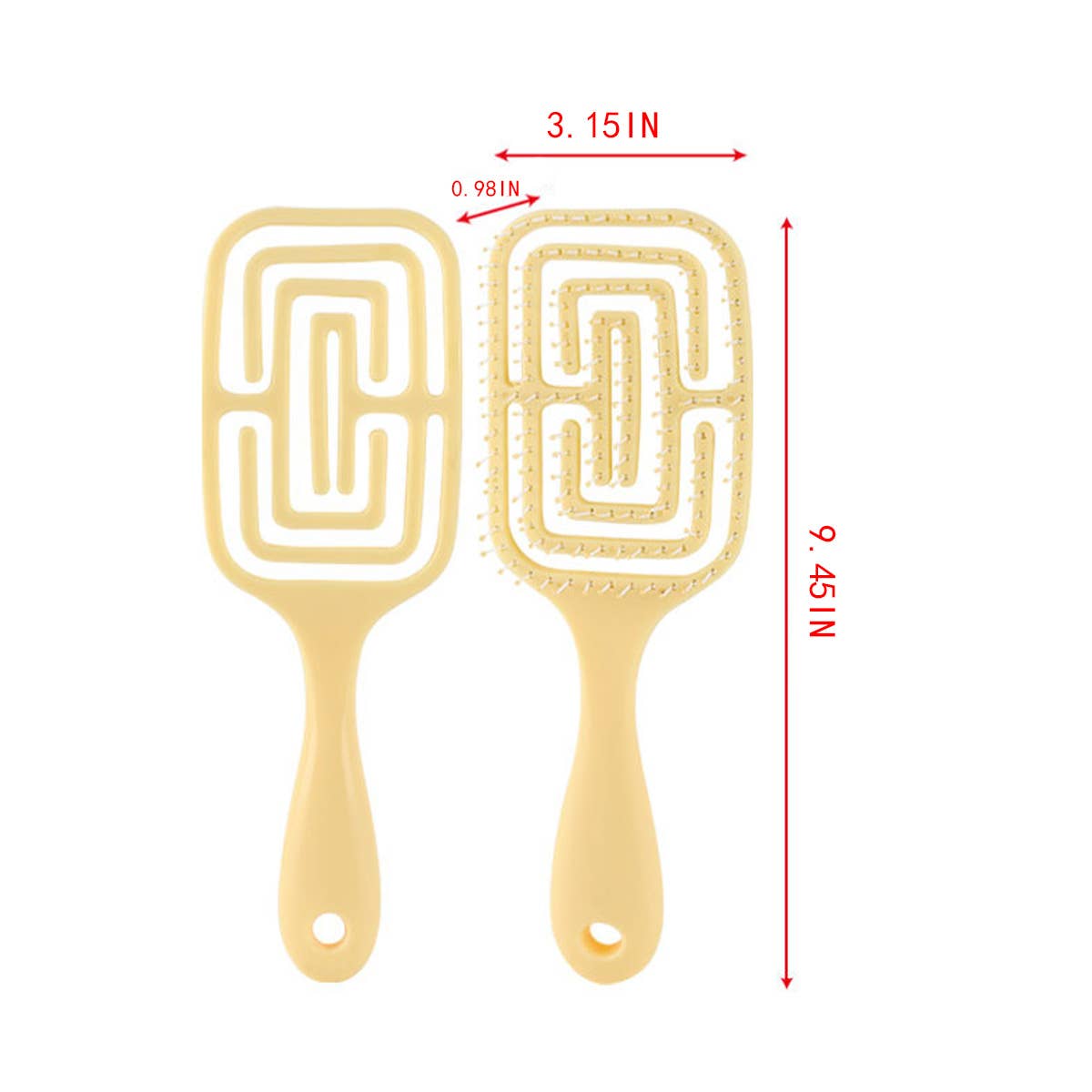 SQUARE HANDLE QUICK DRYING MASSAGE COMB_CWAHA1878