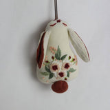 HAND EMBROIDERED ROSE BUNNY PLUSH CHARM_CWMM6003