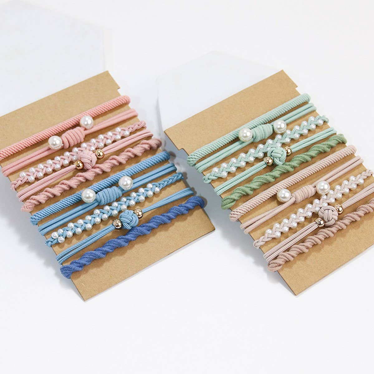 PEARL BRAIDED BOHEMIANHAIR SCRUNCHIES_CWAHA2709