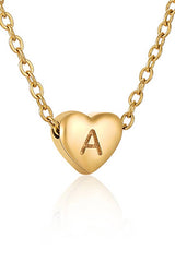 Heart Alphabet Initials Pendant Necklace_Cwaje220