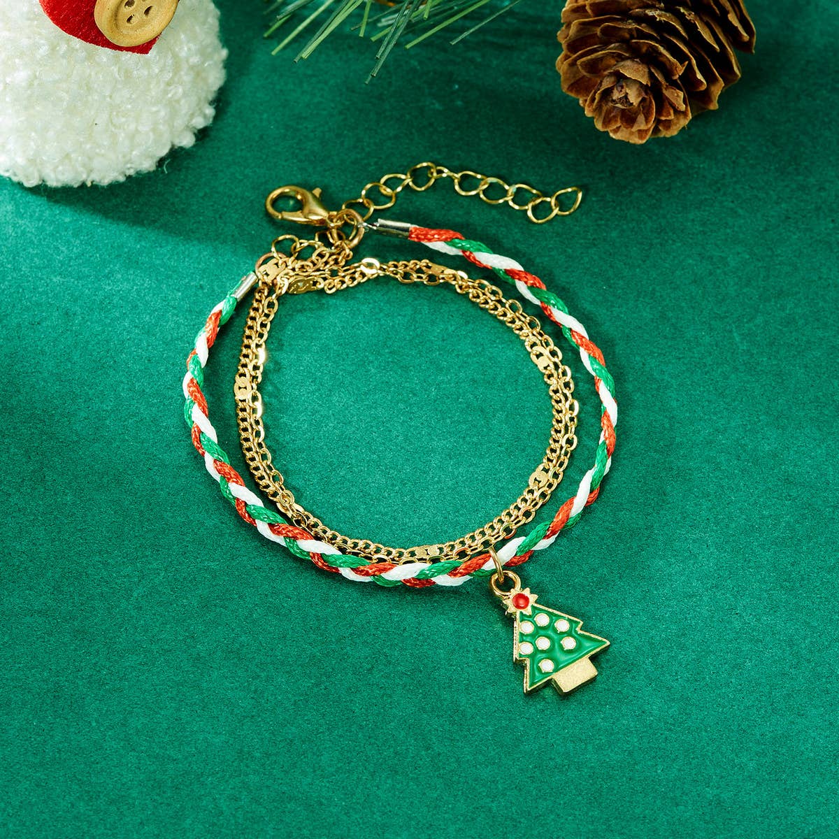 CHRISTMAS HANDMADE CHAIN BRACELET_CWAJE2406
