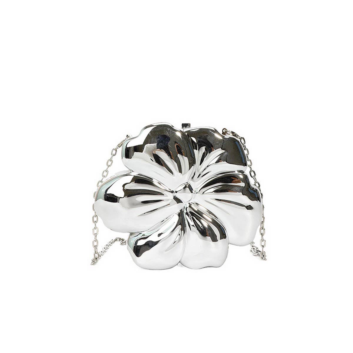 FLOWER GOLD PRESSED BAG BANQUET BAG CLUTCH_CWAB3259