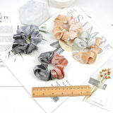 NEW CONTRASTING COLOR SPLICED SILVER HAIR ROPE_CWAHA1020