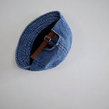KIDS SIMPLE DENIM BASEBALL CAP SOFT BRIM SUN HAT CWAH2912
