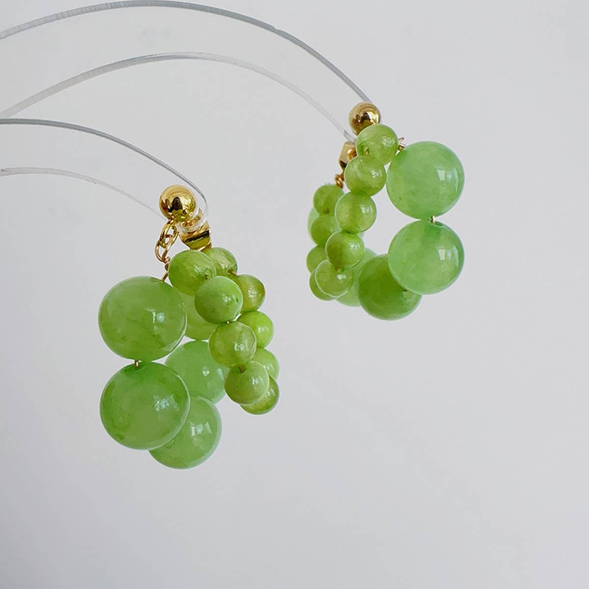 SALTY OR SWEET FLESHY GRAPE BOBO EARRINGS_CWAJE1714