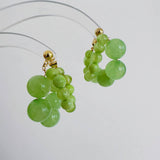 SALTY OR SWEET FLESHY GRAPE BOBO EARRINGS_CWAJE1714