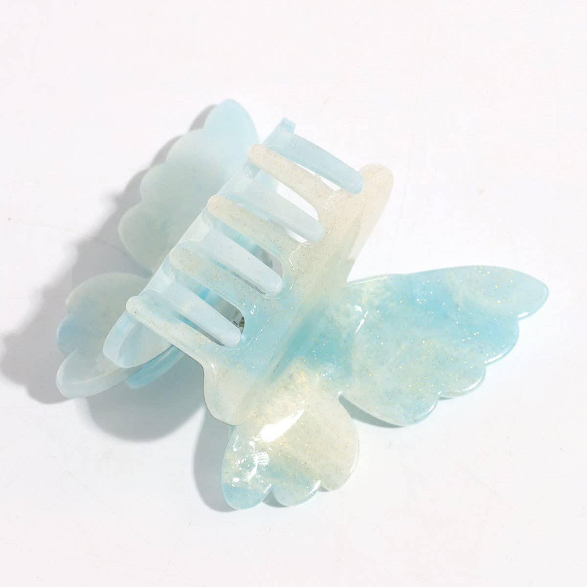 DOUBLE LAYER BUTTERFLY GRADIENT PEARL HAIRPIN_CWAHA2195