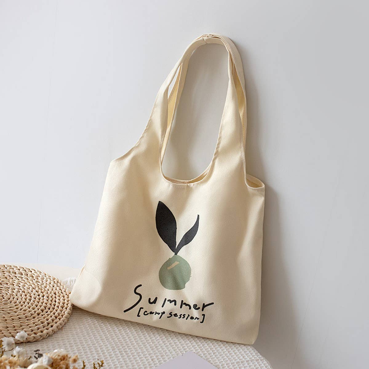 MINIMALIST CANVAS TOTE BAG FOR WOMEN LARGE SIZE_CWAB5624