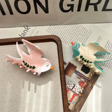 SWALLOW ACETATE HAIR CLAW BIRD INSPIRED BACK CLIP_CWAHA6021