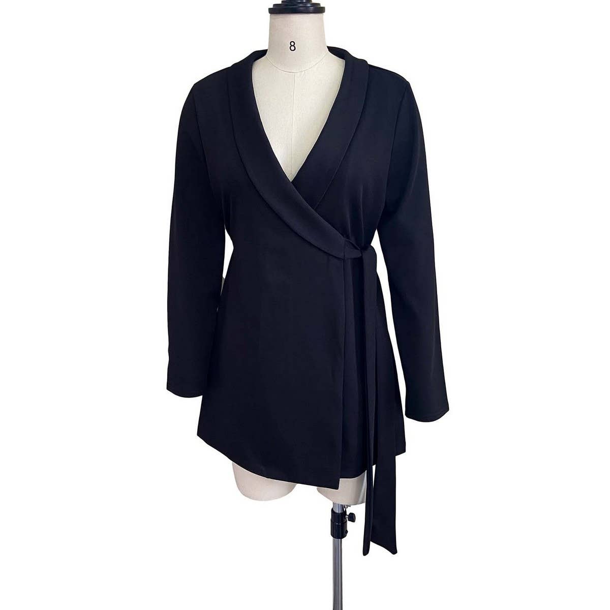 SLIM FIT TIE STRAP SUIT SKIRT PLUS SIZE DRESS_CWDSD6168