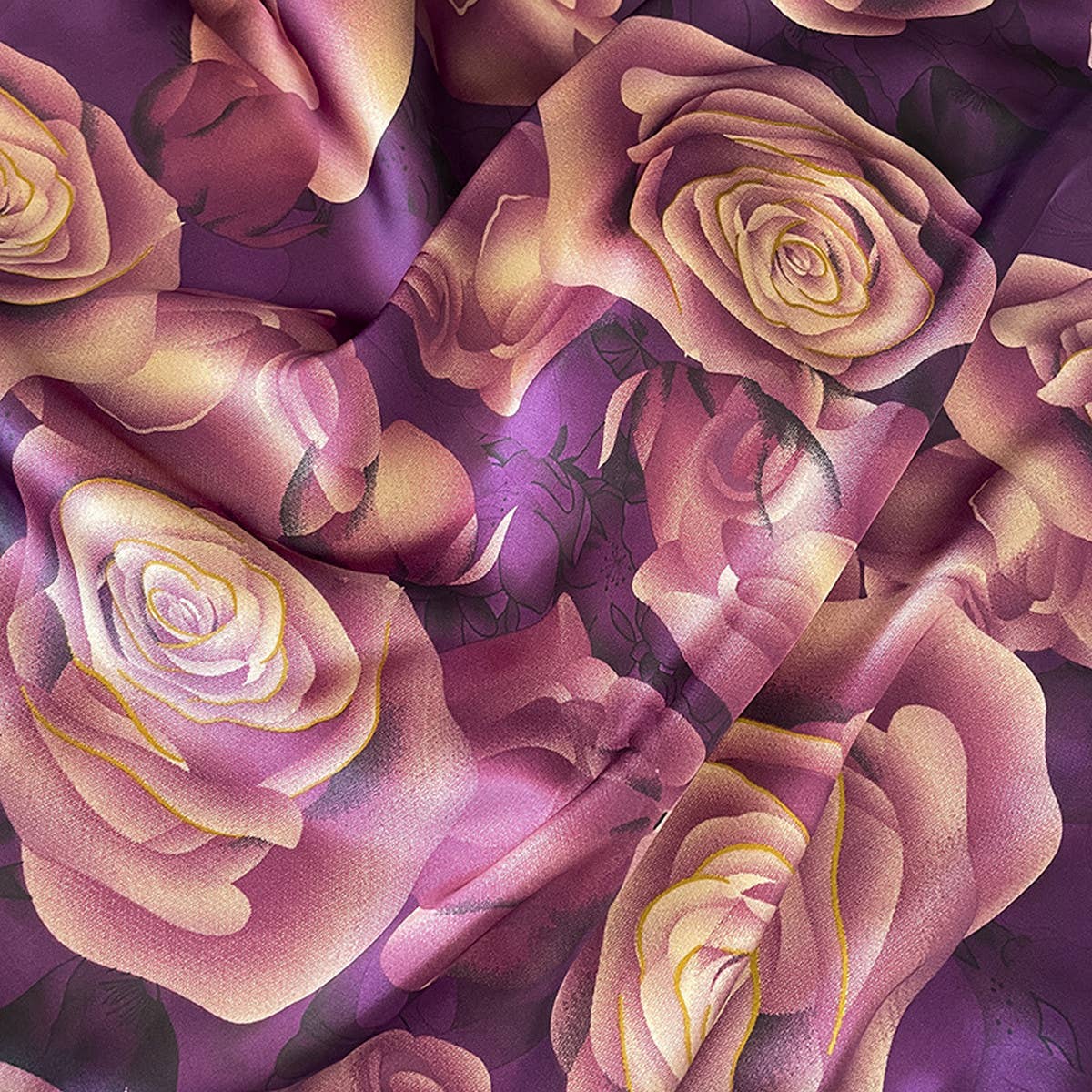 FALL SCARF FASHIONABLE PETAL PRINT LONG SHAWL_CWASC0521