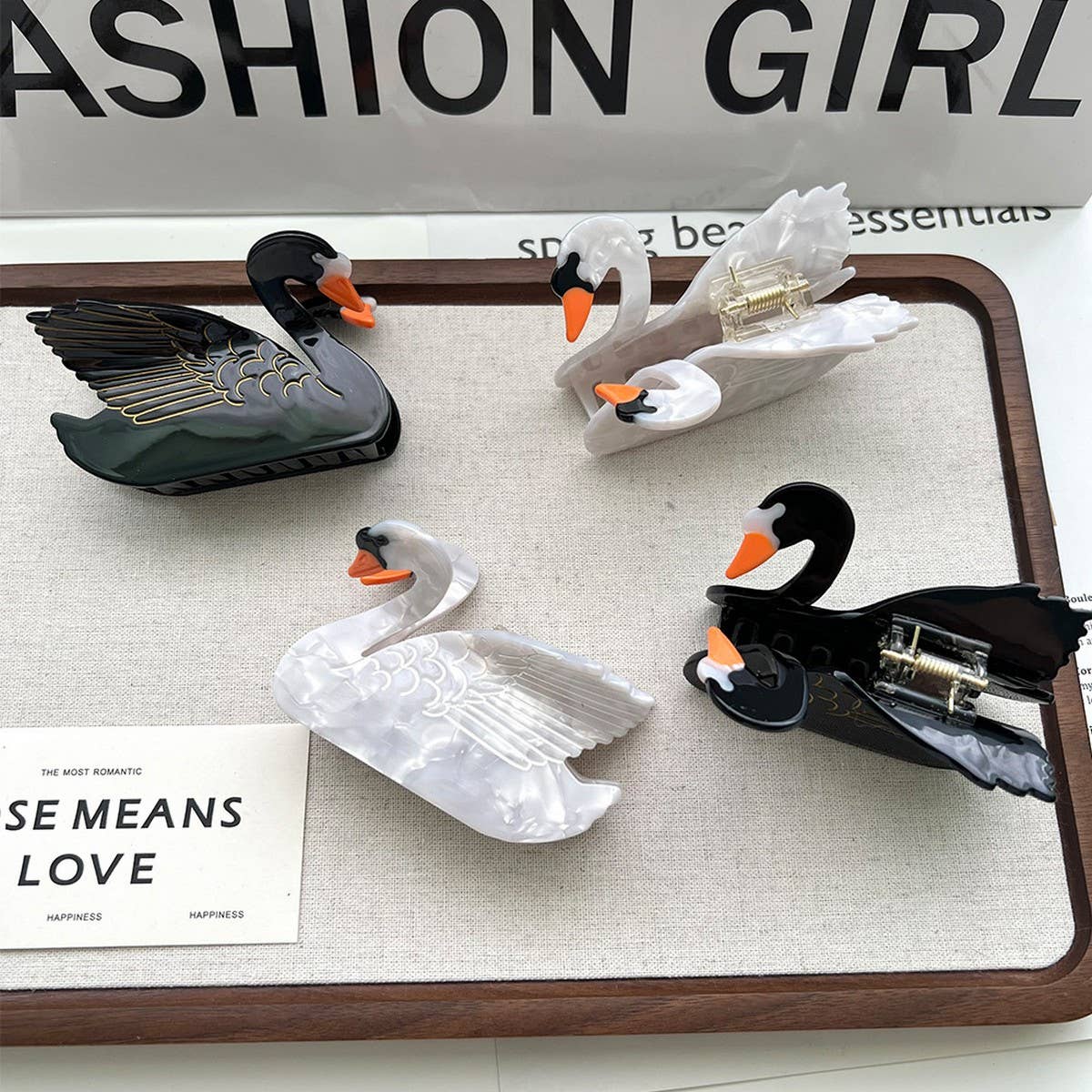 ELEGANT SWAN ACETATE CLAW CLIP FOR GIRLS_CWAHA5791