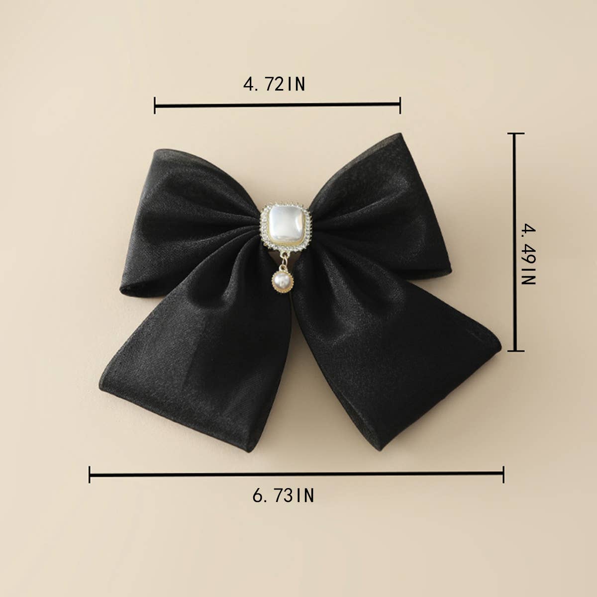 PEARL STYLE FASHIONABLE COMMUTING BOW HAIRPIN_CWAHA1810