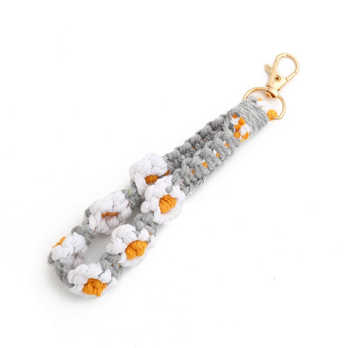 DOPAMINE COLOR DAISY WRIST STRAP KEYCHAIN_CWAB5080