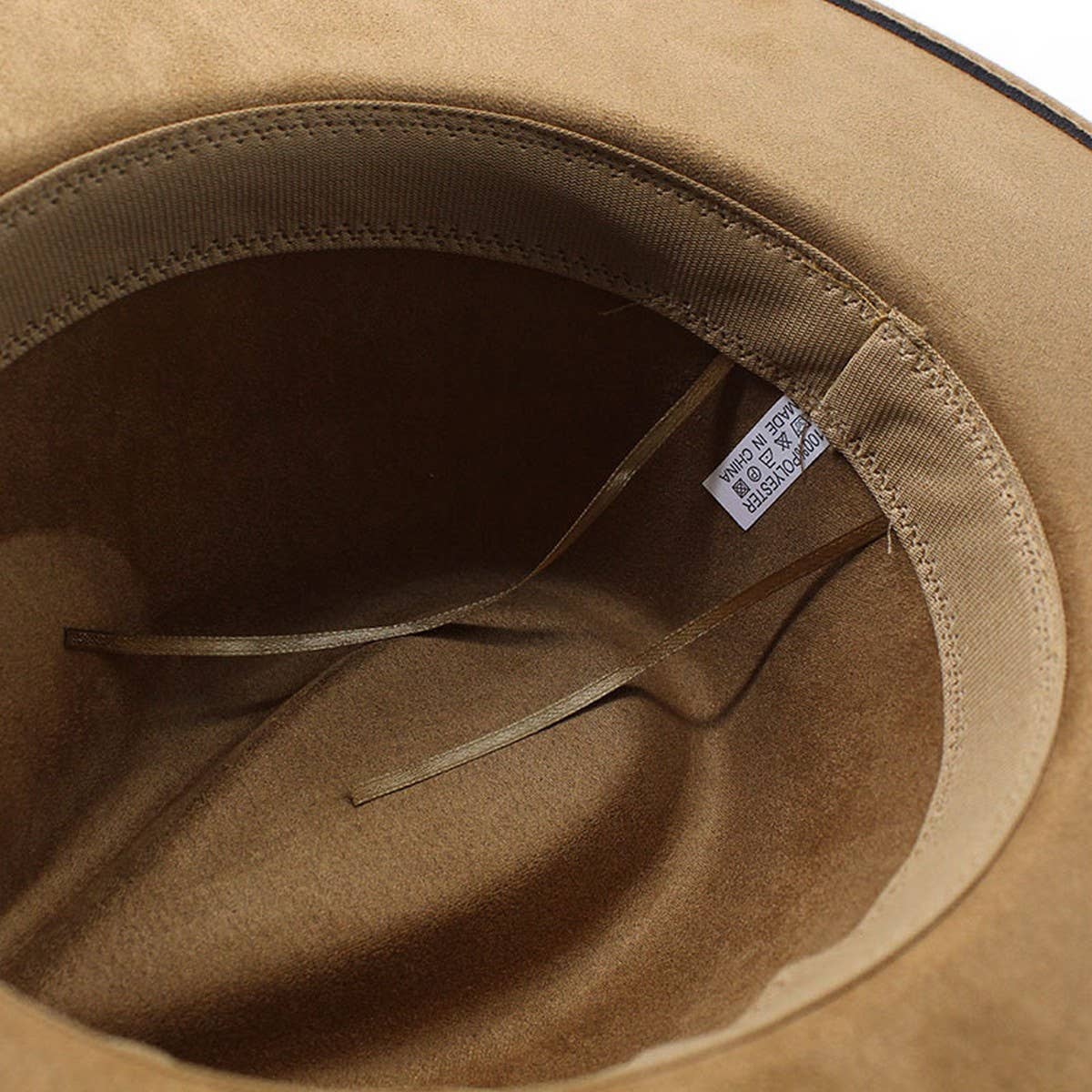 HEART SHAPED SUEDE ETHNIC STYLE WIDE BRIMMED HAT_CWAH2522