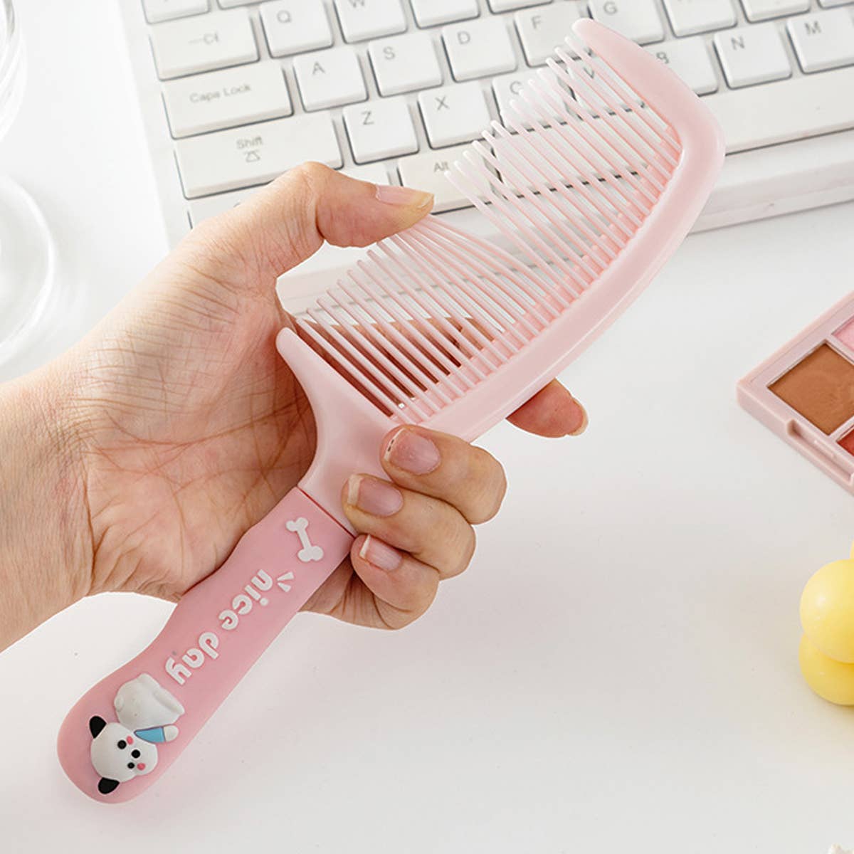 HOME SILICONE HANDLE CUTE CARTOON COMB_CWMM0907