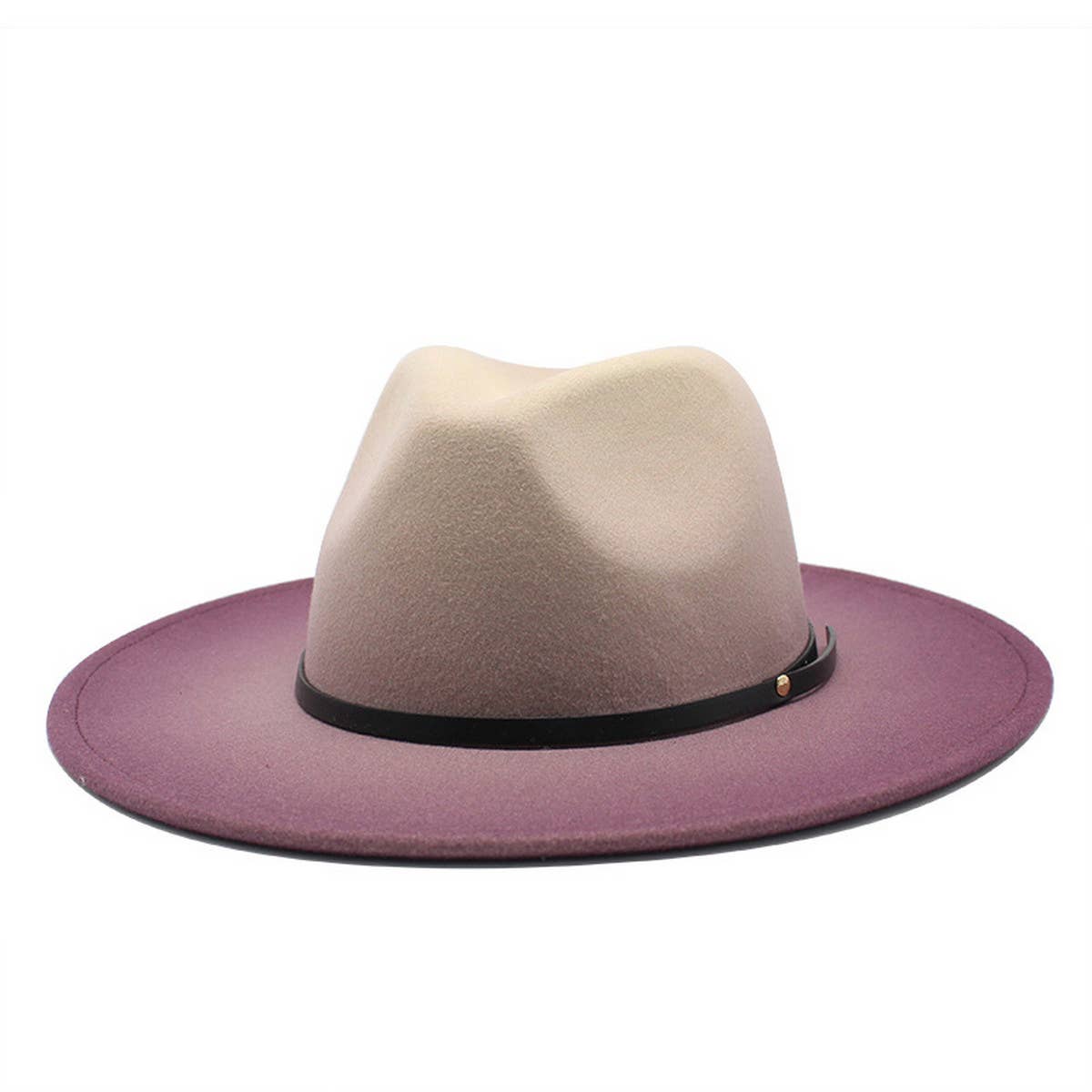 FASHION GRADIENT WIDE BRIMMED HAT FEDORA_CWAH0808