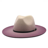 FASHION GRADIENT WIDE BRIMMED HAT FEDORA_CWAH0808