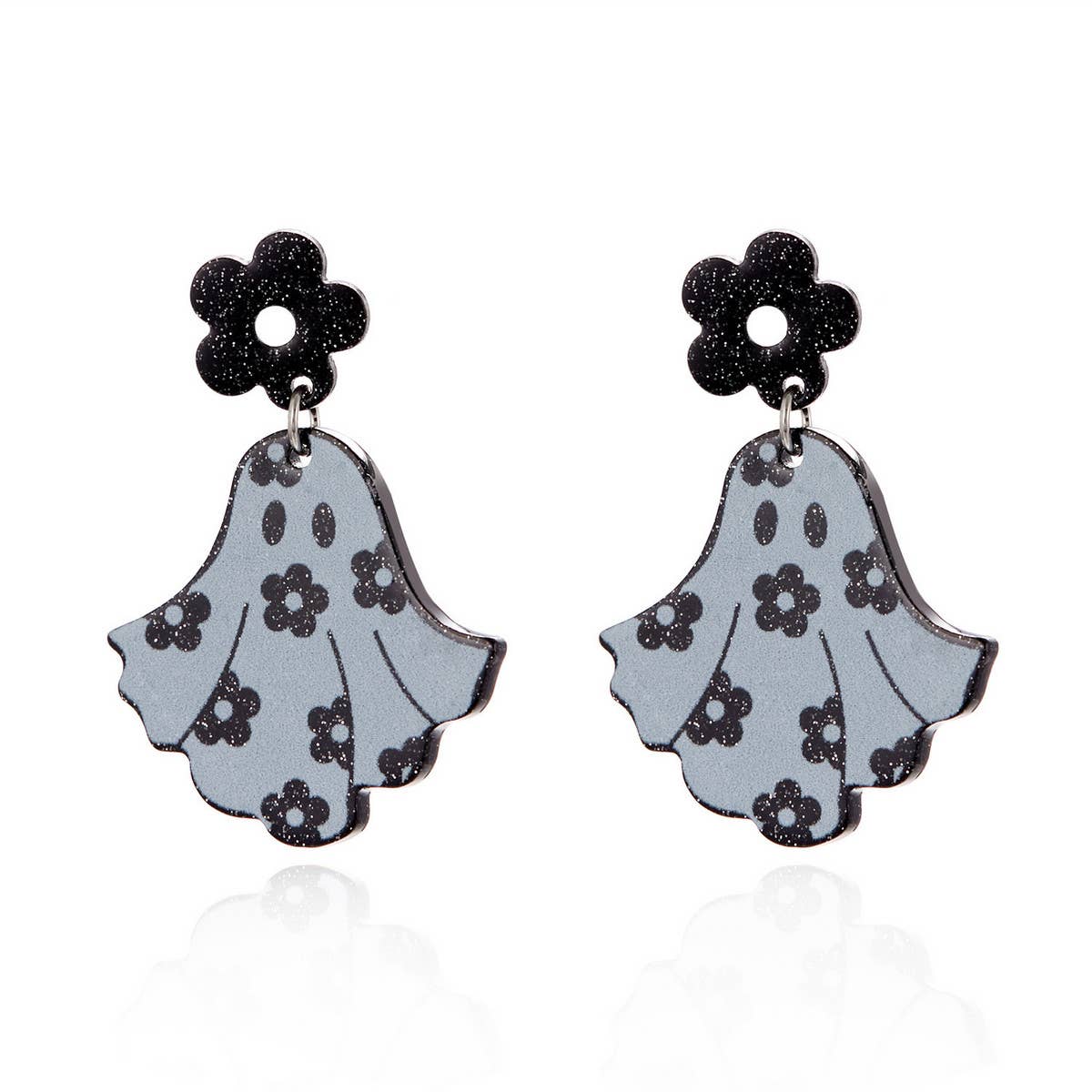 HALLOWEEN SKULL PRINT EARRINGS_CWAJE2447