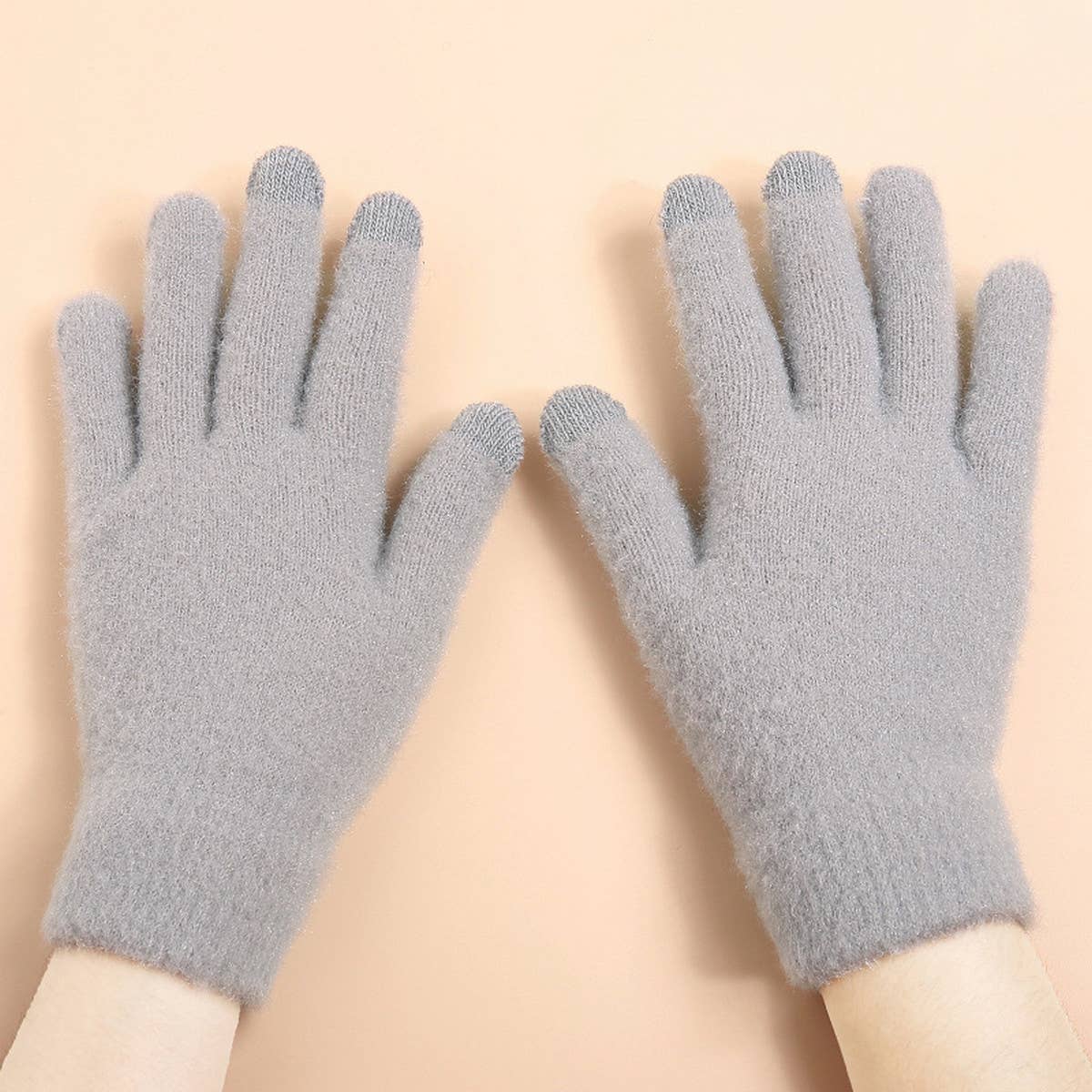 Women Warm Cold-Proof Knitted Gloves_Cwag0125