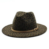 Woolen Jazz Hat Wide Brim Hat Flat Brim Hat_Cwah2576