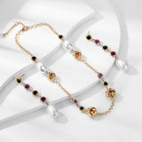 Womens Fashion Necklace And Earrings Set