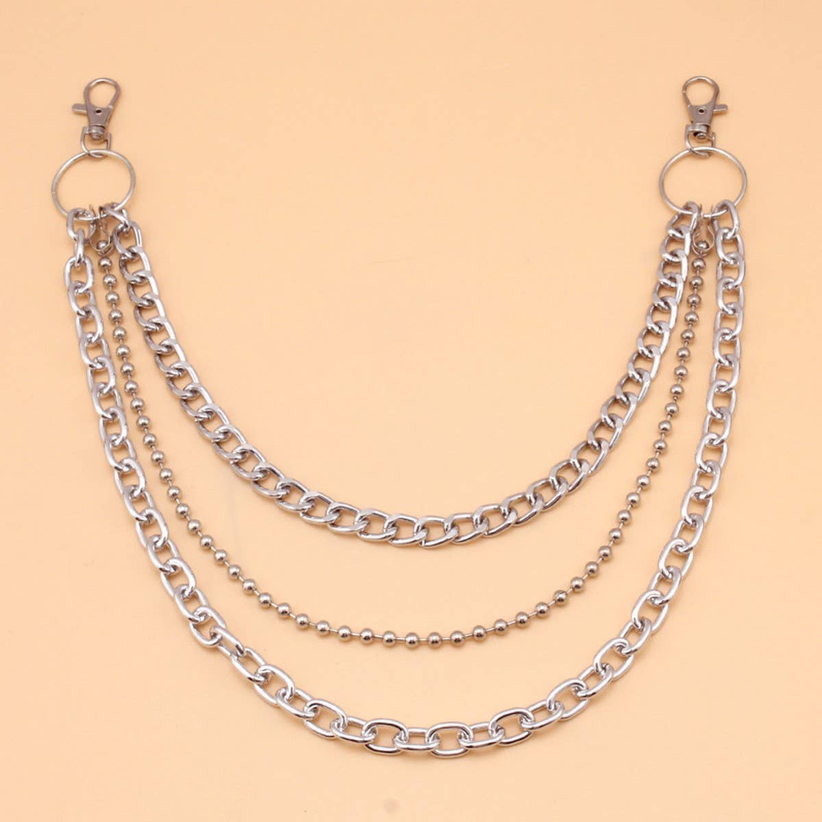 MINIMALIST RETRO HIP HOP PANTS CHAIN_CWMM0671