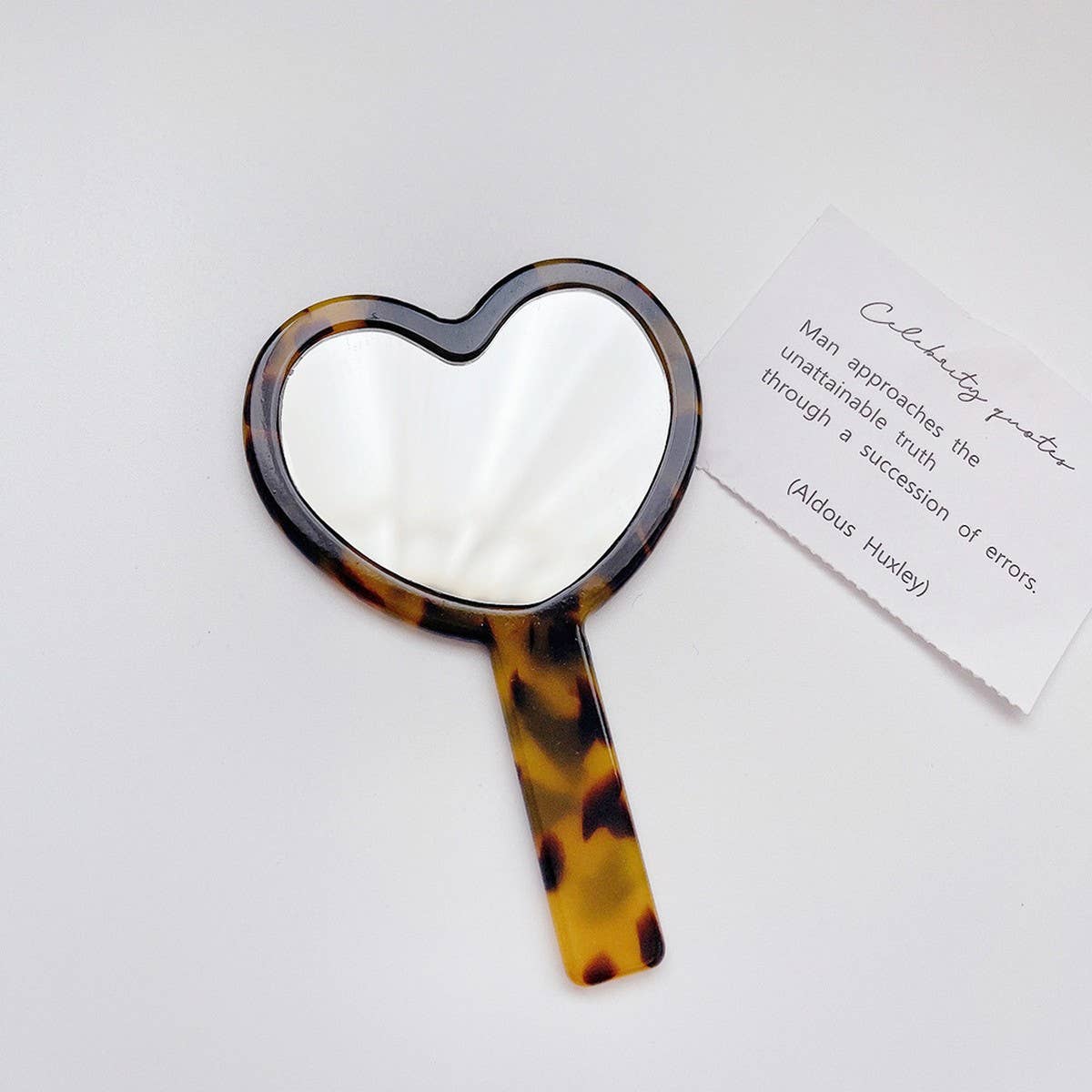 RETRO ACETATE COMPACT MIRROR GEOMETRIC HEART_CWMM6373