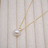 DELICATE AND SWEET PEARL NECKLACE AND EARRINGS SET_CWAJE1679